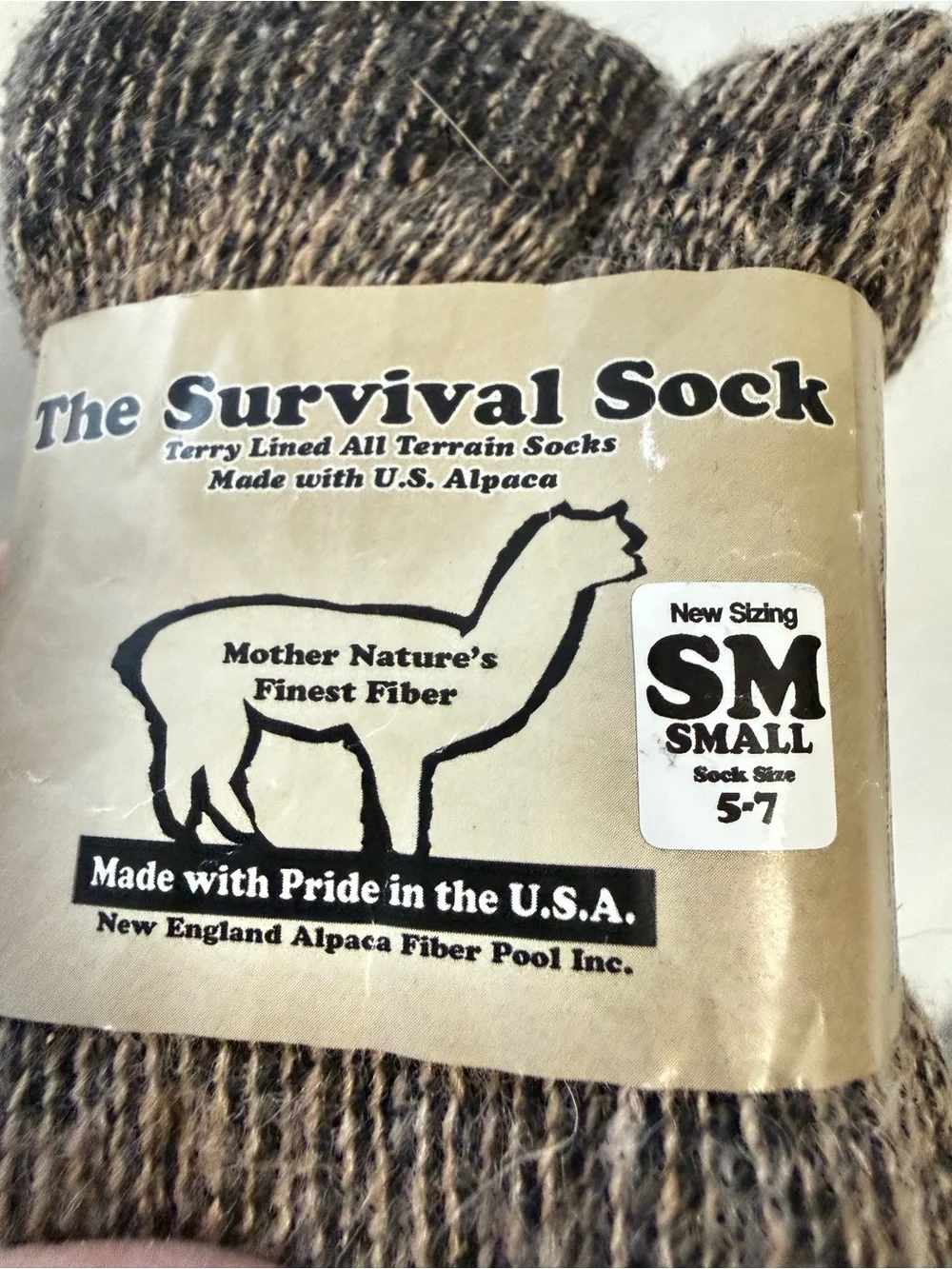 Alpaca Survival Socks | Women’s Large (SZ 10-13) Small (SZ 5-7) | Lot Of 2 Pair